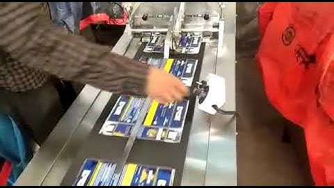 automatic pouch feeder conveyor machine