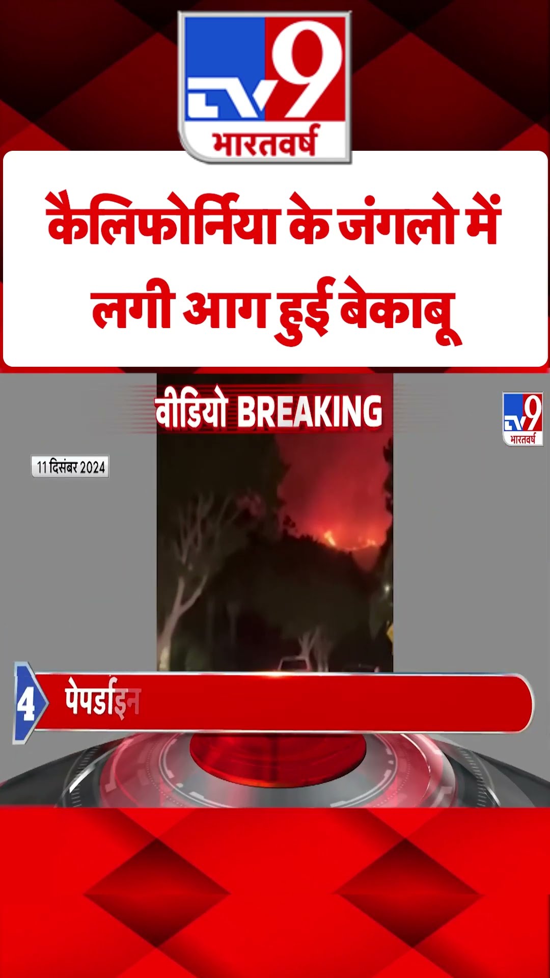 US California Fire News: कैलिफोर्निया के जंगलो में लगी आग हुई बेकाबू | #shorts