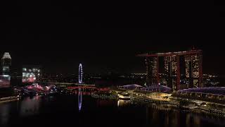 Singapore NDP2021 Marina Bay lighting rehearsal