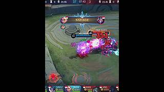 SAVAGE 5x 👀🔥 #mobilelegends #ixiatopglobal #viral #shortgameplay #shorts #fypシ #gameplay #savage #vs