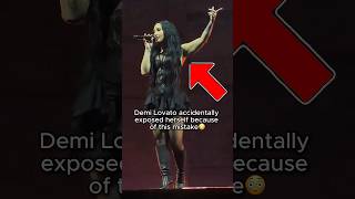 Demi Lovato accidentally EXPOSED of her live singing because of this! #shorts #demilovato