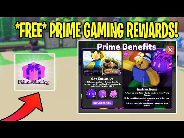 How to get the Doggy Backpack in Mining Simulator 2 - Roblox Prime Gaming  Free Item - Pro Game Guides