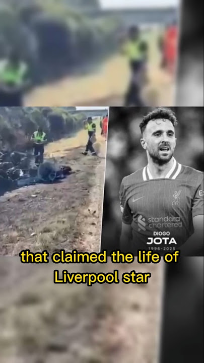 Shocking Footage Shows Diogo Jota’s Car Completely Burned After Fatal Crash#portugal #football