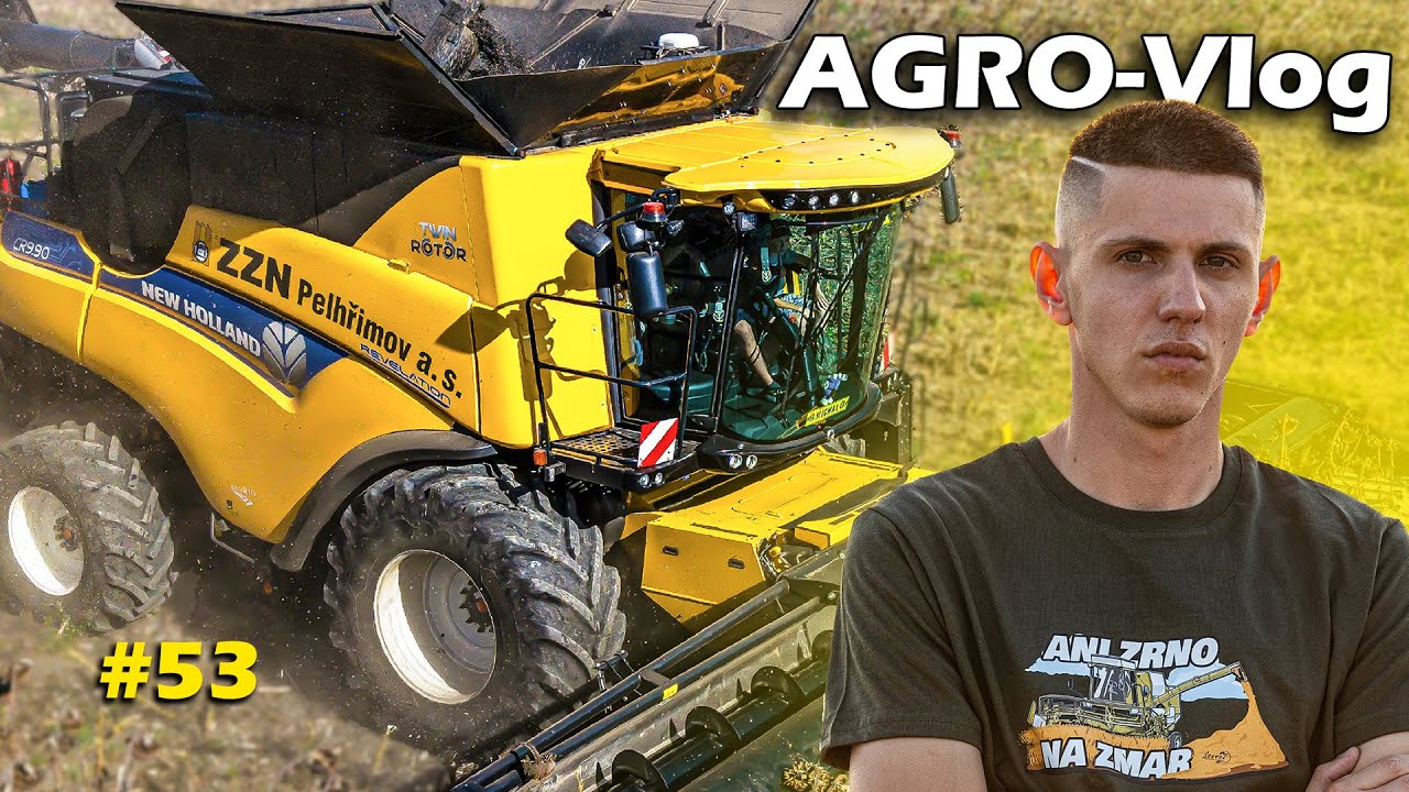AGRO-Vlog #53 + Fúkanie, NEW HOLLAND CR9.90, Prvý adaptér Geringhoff v CZ