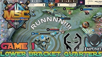 [HIGHLIGHTS] EXE VS IMPUNITY KH | GAME 1 | MSC 2021 PLAYOFFS | MLBB | LOWER BRACKET