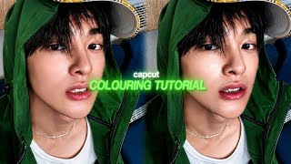 colouring tutorial on capcut (with pro) #edit #capcut #kpop #explore 
