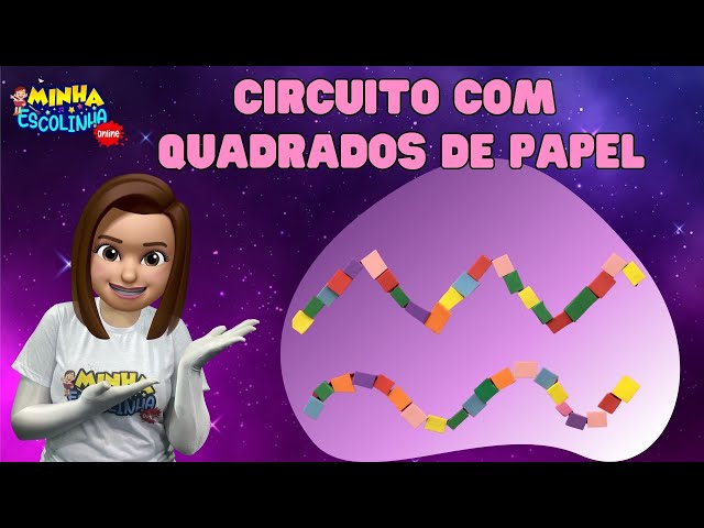 Circuito Com Quadrados de Papel G3 -Educação Infantil - Videos Educativos - Atividades para Crianças