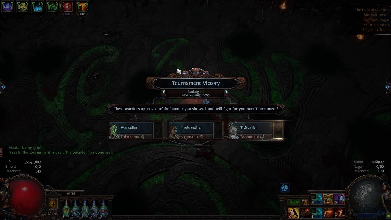 Path of Exile -  Ancestors League Finally TOTA Rank 2000 , Challenge 40/40