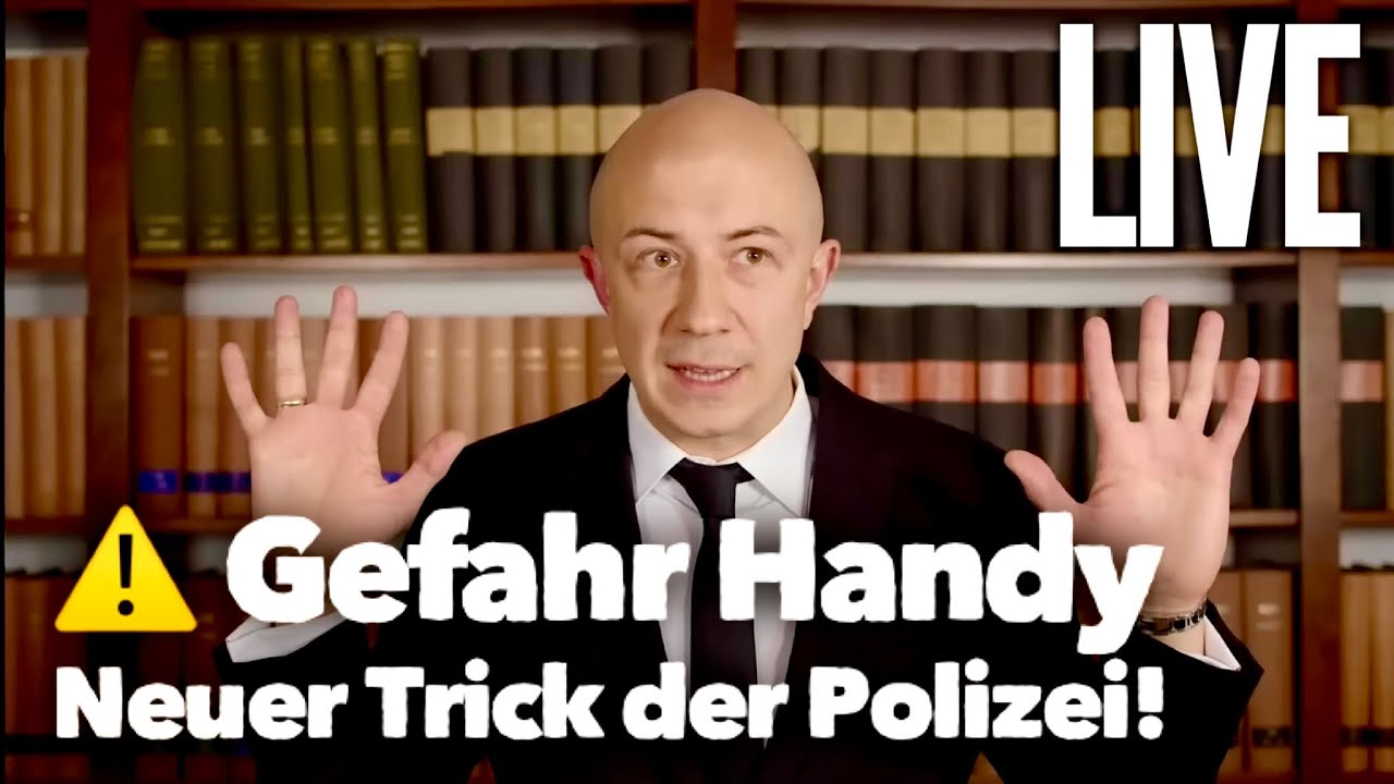 ⚠️ Gefahr Handy Neuester Trick der Polizei Handy entsperren LIVE YouTube