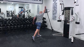 Landmine Explosive Pull to Press Combo