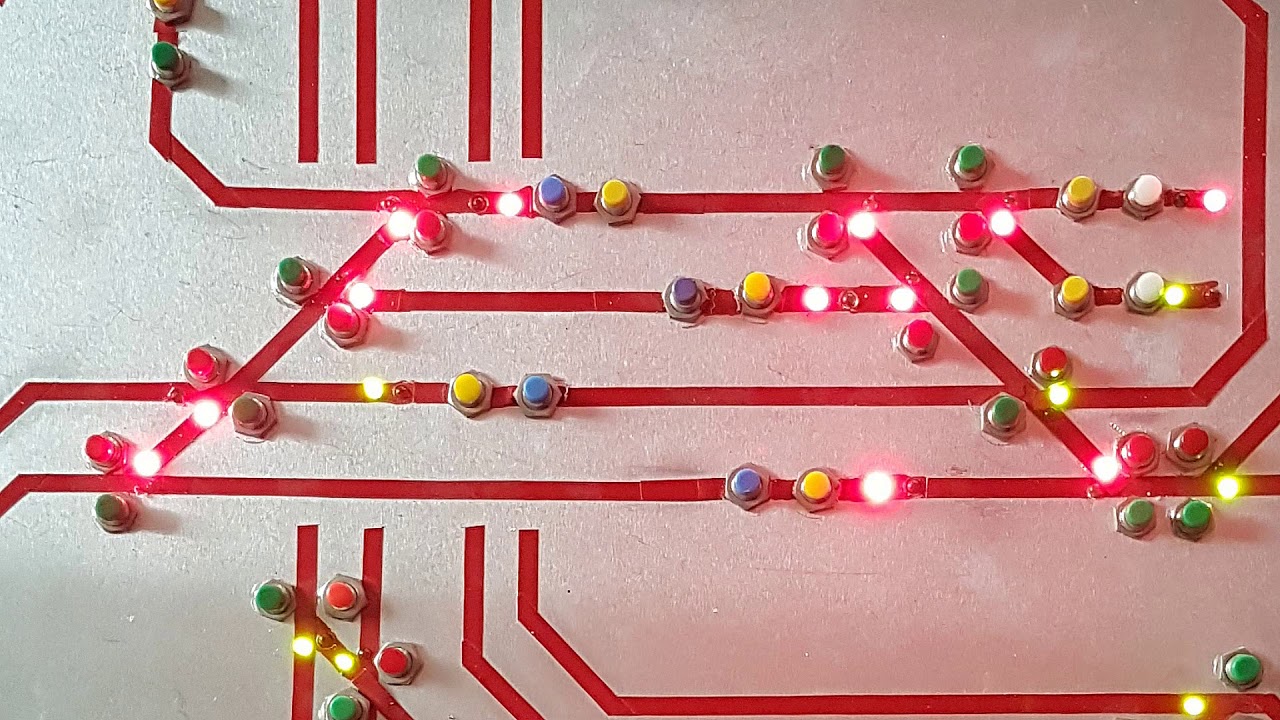 Gleisbildstellwerk für Märklin analog  Modelleisenbahn Teil 2