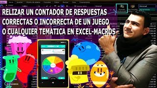 Como realizar UN CONTADOR de RESPUESTAS con MACROS en Excel, JUEGO trivial PREGUNTADOS PARTE 5