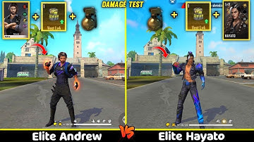 Elite Andrew vs Elite Hayato Skills and Ability Test free fire