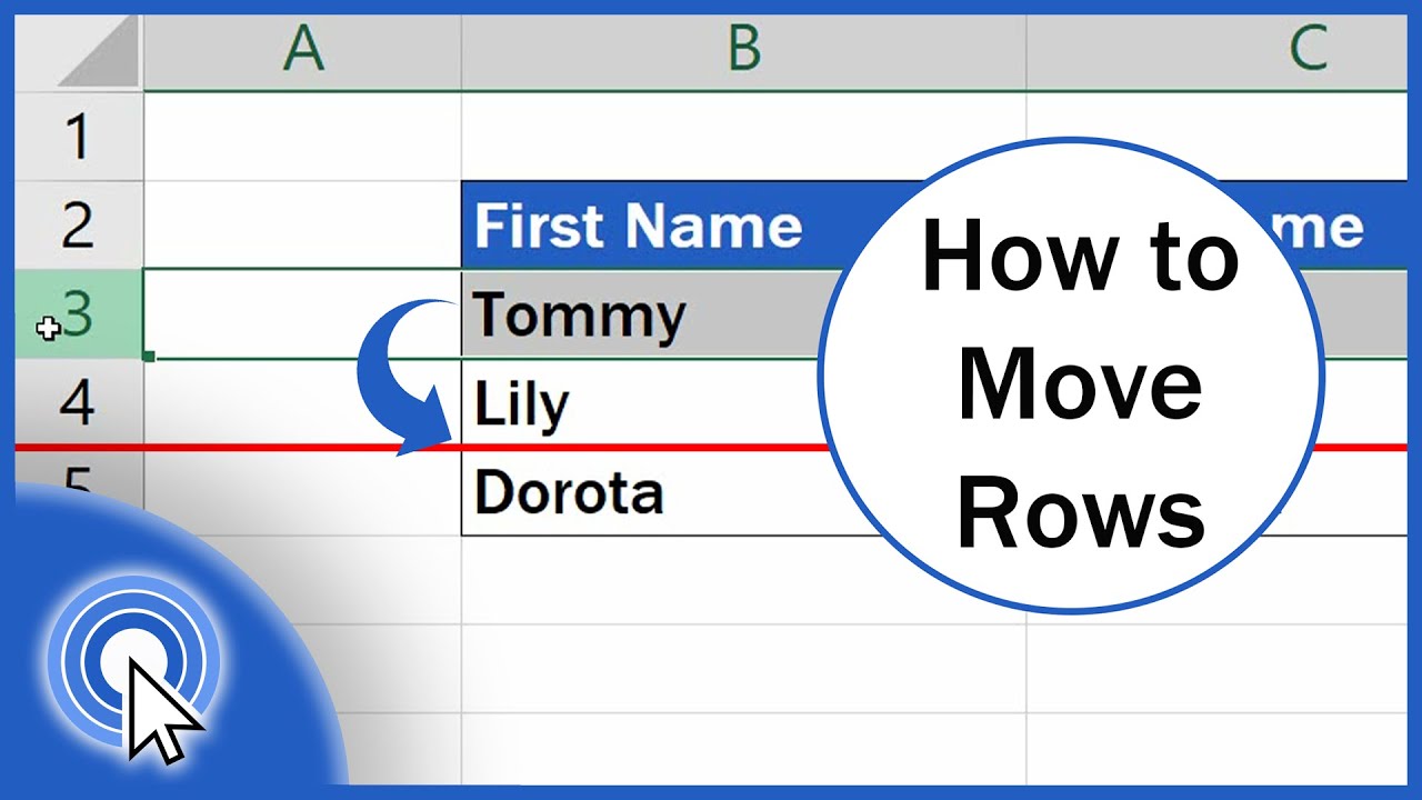 How To Move Rows In Excel The Easiest Way Youtube