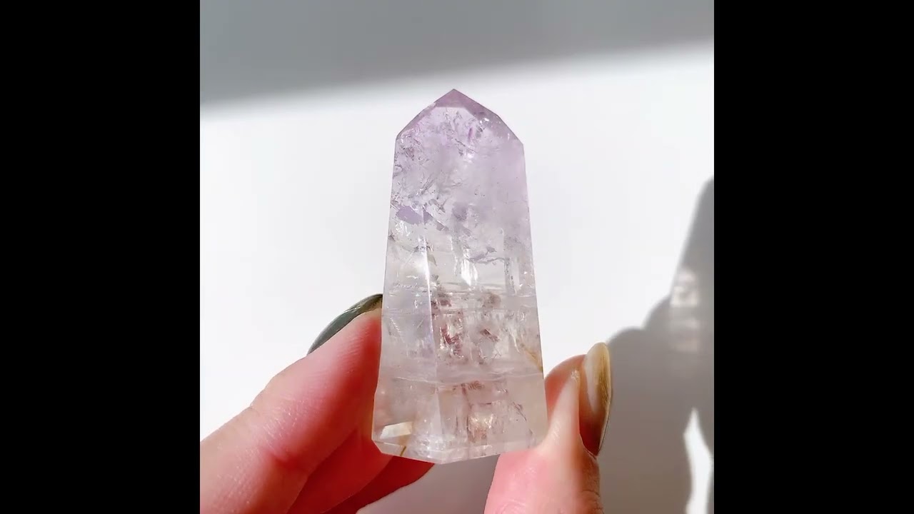 パウエライトファントムアメジスト ポイント | ポイント | Crystals by