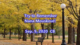 Try to Remember - Nana Mouskouri: with Lyrics(영어가사/한글번역) chords