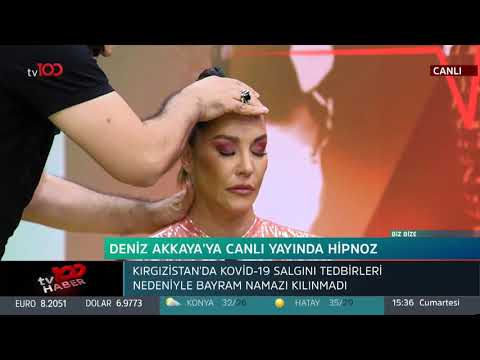 Deniz Akkaya canlı yayında hipnotize oldu