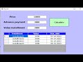 Visual Basic.net project: System calculate installments and due dates in VB.net - with source code