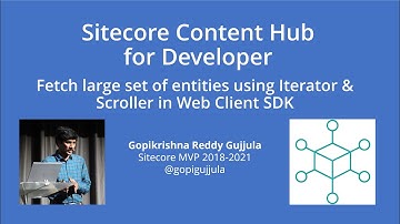 Sitecore Content Hub - Iterator & Scroller in Web Client SDK