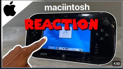 Installing macOS on the Wii U Reaction