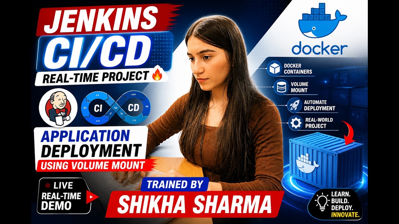 Master Jenkins CI/CD: Real-Time Project for Application Deployment with Docker Volume Mount