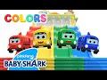 [🚌NEW] Let&#39;s Ride with the Color Buses! | Baby Shark Toy Car | Songs for Kids | Baby Shark Official