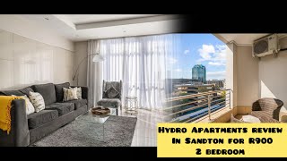 R900 Hydro Apartments review in Sandton Johannesburg / best vacation spots in SA plug