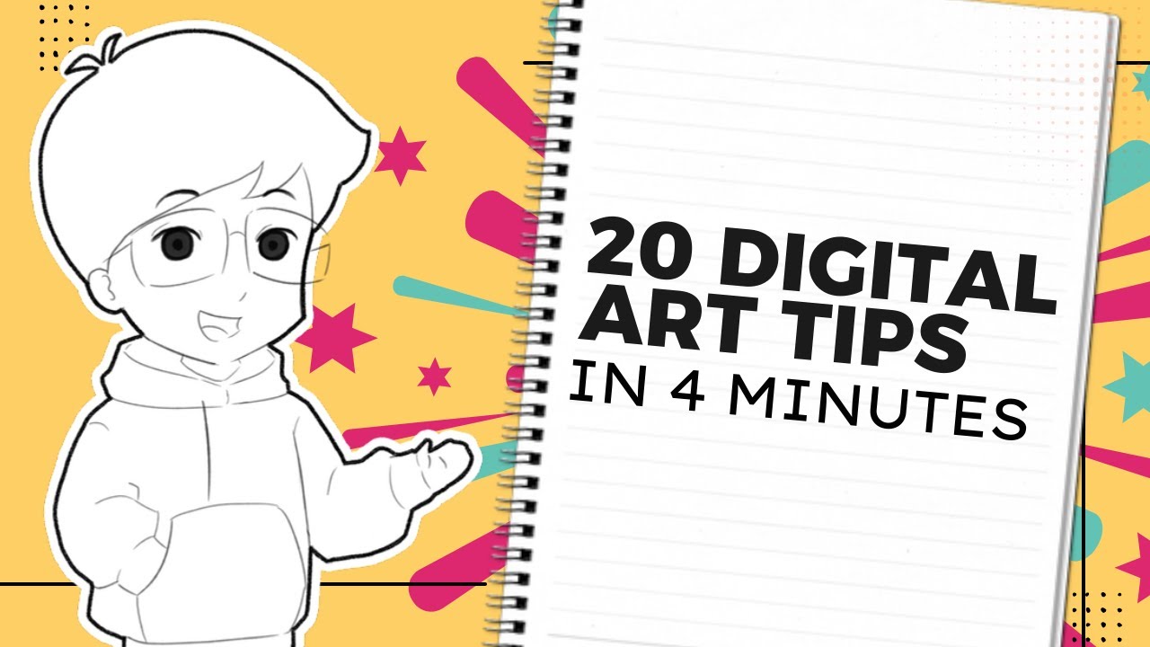 20 Digital Art tips in 4 minutes - YouTube
