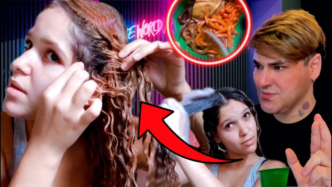 COMO ELA FEZ SHAMPOOZADA COM DESCOLORANTE LIGHTNER NESSE  CABELÃO LINDO? QUERIDONA MAIS INDECISA 😅🤡