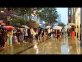 Seoul Evening Walk - Gangnam Walk in Heavy Rain