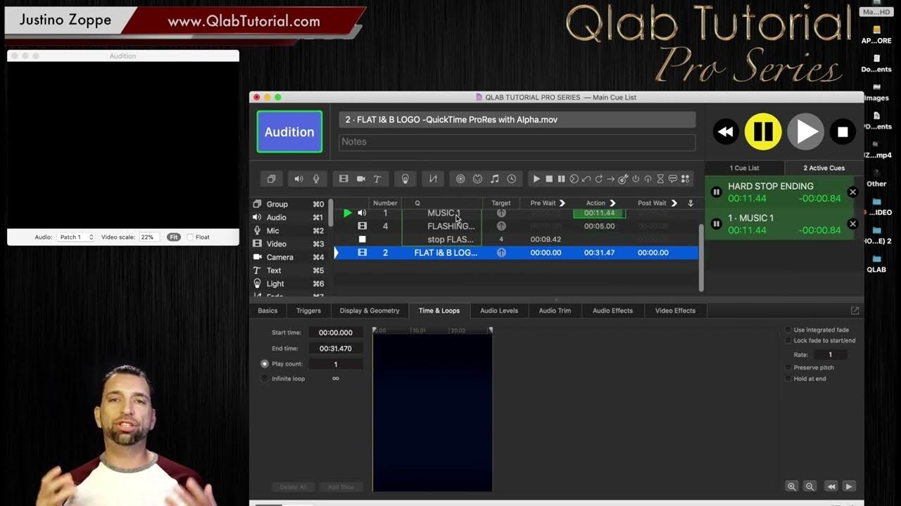 11 Stop Cues Qlab Tutorial (Pro Series) YouTube