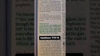 Matthew 7:13-14 | The Narrow Gate #shorts #christianyoutube