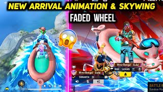 New Arrival Animation & Skywing Gameplay | Free Fire Faded Wheel Spin