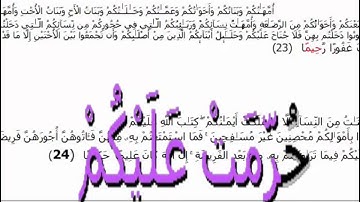 طرق إبداعية لحفظ سورة النساء بالروابط  . 22 ــ 24. حصة 7