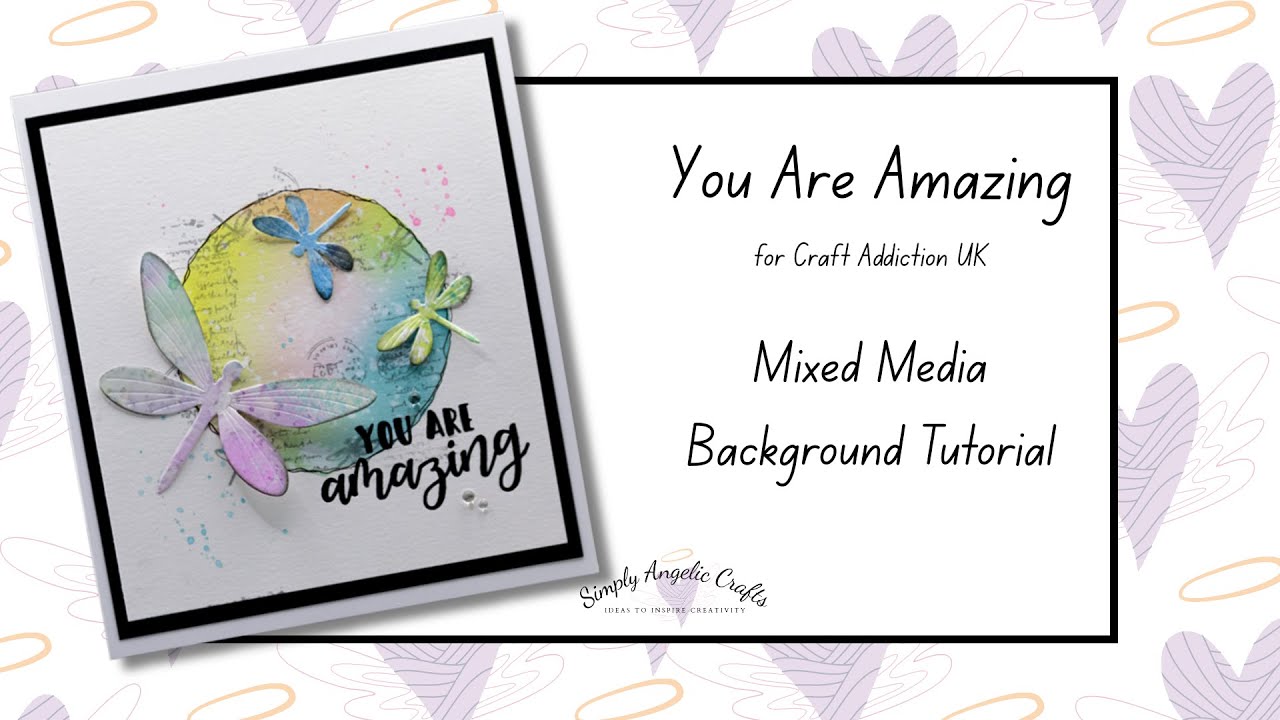 Craft Addiction UK - Mixed Media Background Tutorial