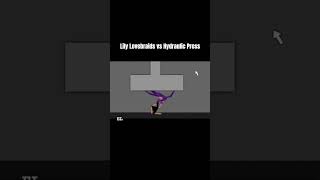 Lily Lovebraids Poppy Playtime vs Hydraulic Press - Random #shorts #animation #sticknodes