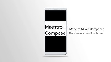 Maestro Music Composer: How to change keyboard and staff