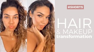 Hair &amp; Makeup Transformation #Shorts