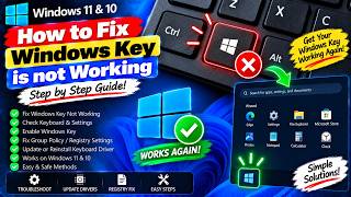 How to Fix Windows Key is not Working in Windows 11 & 10