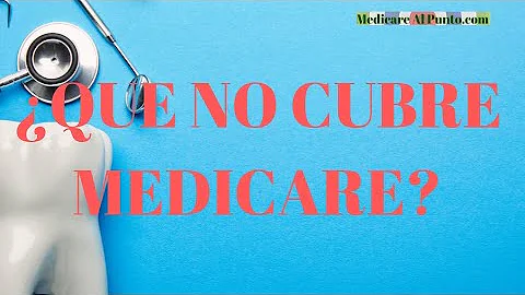 ¿Qué productos no cubre Medicare?