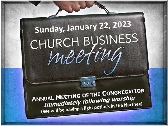 church business meeting clipart