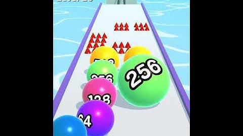 BallRun2048 level 26 gameplay #shorts