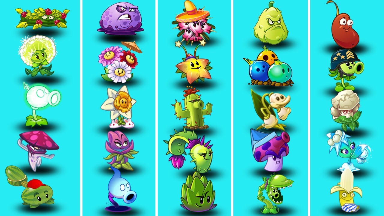 05 Team 05 Plant Max Level Which Team Plant Strongest ? PvZ 2 Team