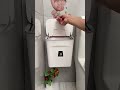 Wall-mounted trash can with lid can reduce odor and is practical