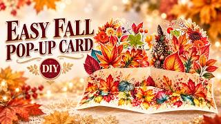 Easy Fall Pop-Up Card Tutorial | Beautiful Autumn Paper Craft