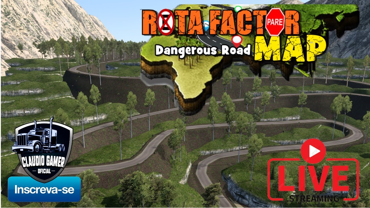 (ETS2 1.42) Vamos Explorar Rota Factor Map Dangerous Road - YouTube