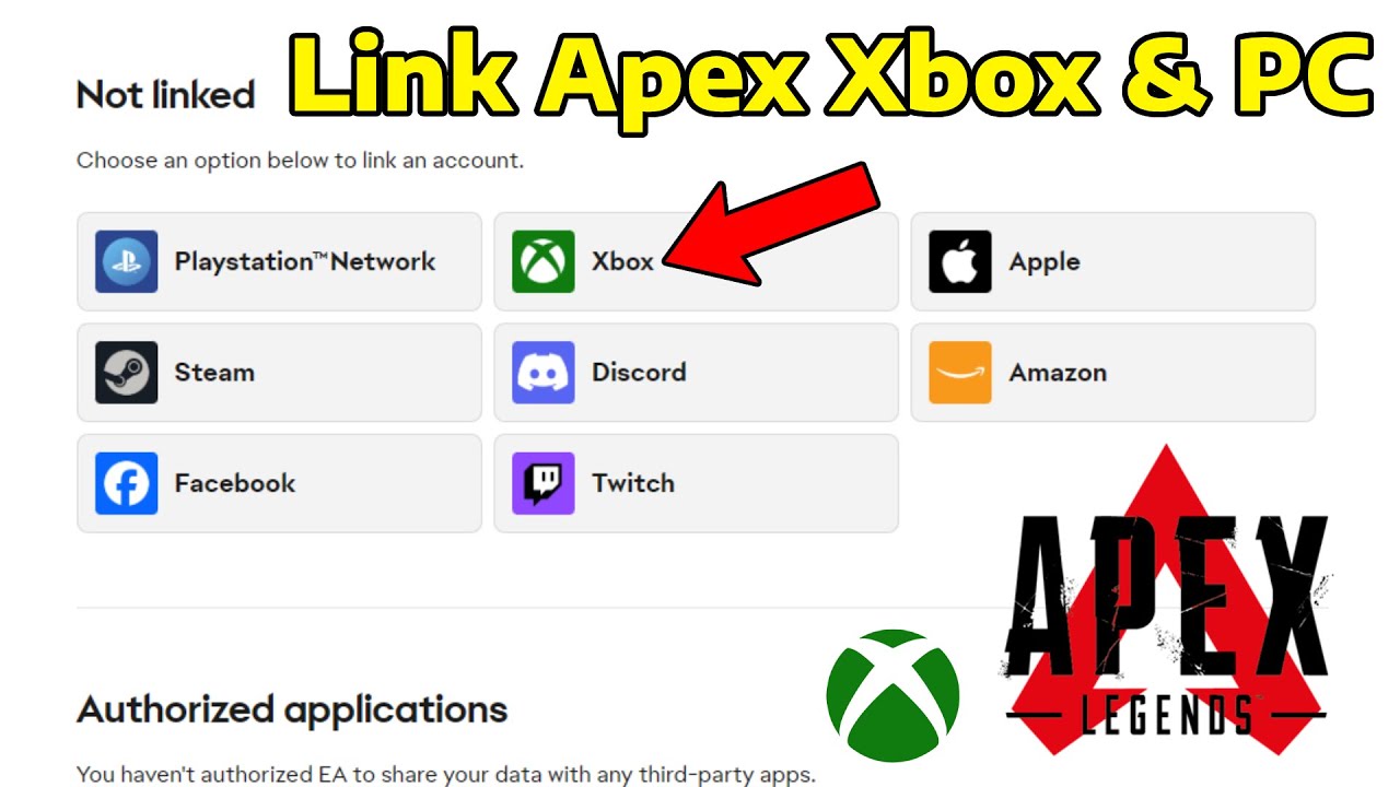 How To Link Apex Legends Account Xbox to PC (2025) - YouTube
