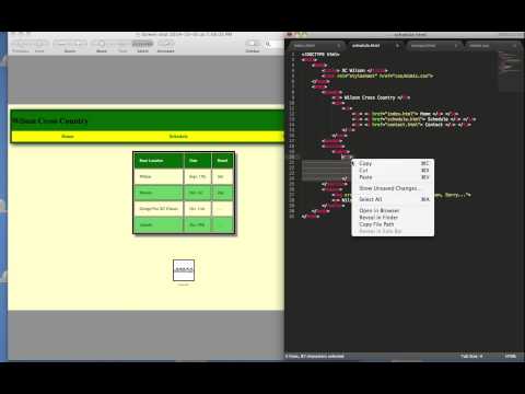 Calendar HTML