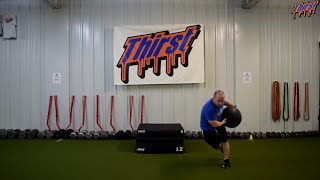 Depth Drop To Lateral Bound With Med Ball - THIRSTgym.com