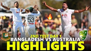 Bangladesh vs Australia 2nd Test Day 1 2026 Highlights | BAN VS AUS